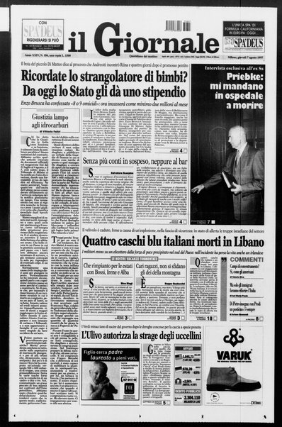 Il giornale : quotidiano del mattino